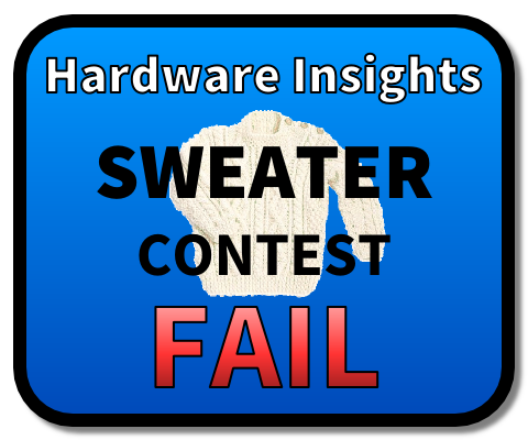 Sweater Contest Fail